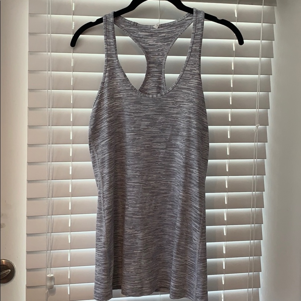 Lululemon Cool Racerback CRB tank top size 8 gray